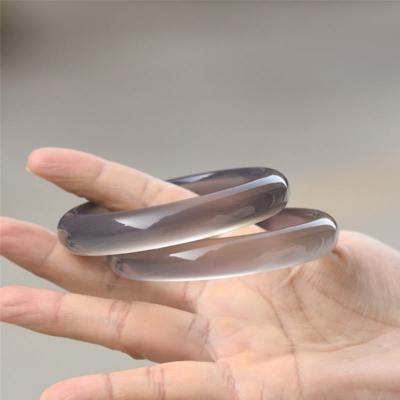 Harmonie Balance Armband – glatte Naturstein Perlen elastisch Handgelenk getragen
