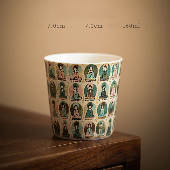 Teetassen Mit Deckel Dunhuang Apsara Gaiwan Dunhuang Tausend Buddhas 160ml