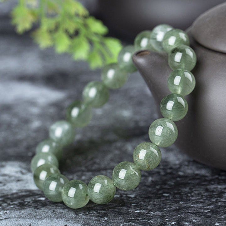 Grünes Kristall Armband Armband Kristall – Wohlstand & Segen eleganter Naturstein