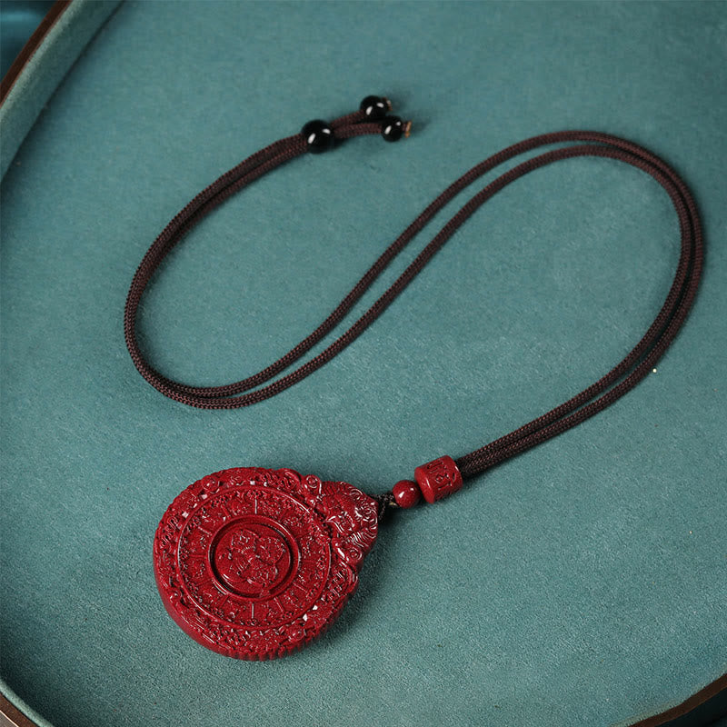 Kette Zinnober Bagua Anhänger Tierkreis Natur