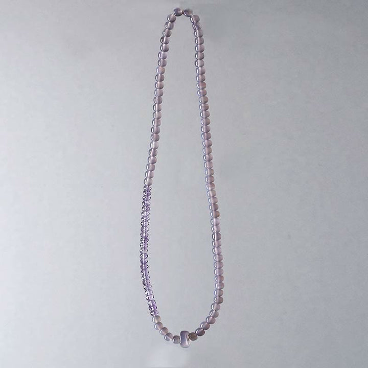 Amethyst Kristall Armband mit Perlen lila Heilstein Schmuck