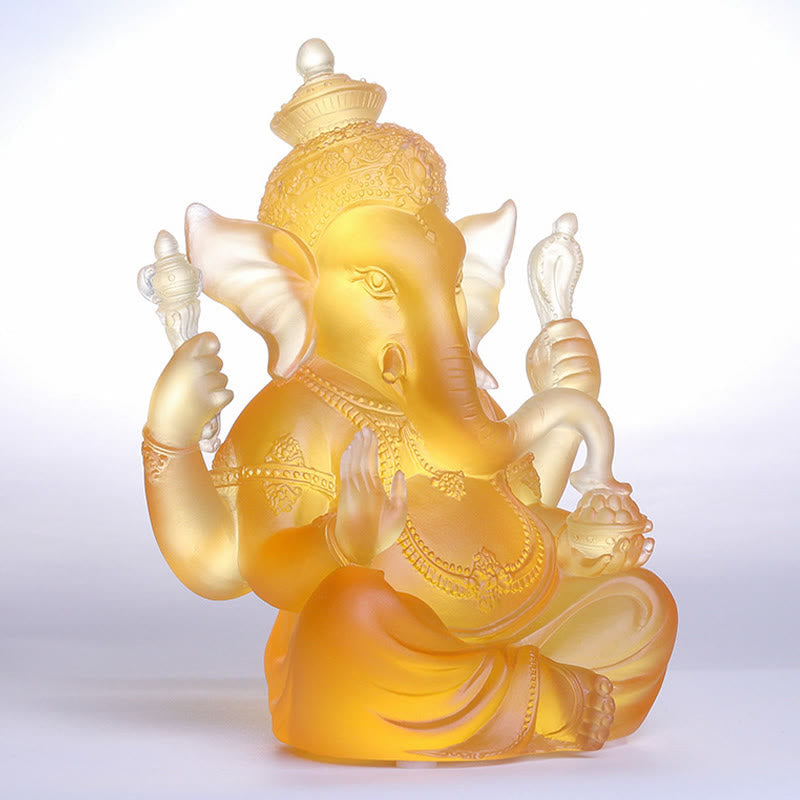 Elefant Figur Ganesha Liuli Kristall Feng Shui