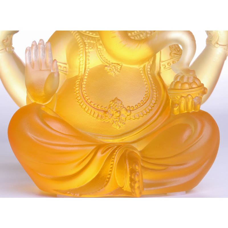 Elefant Figur Ganesha Liuli Kristall Wohnzimmer