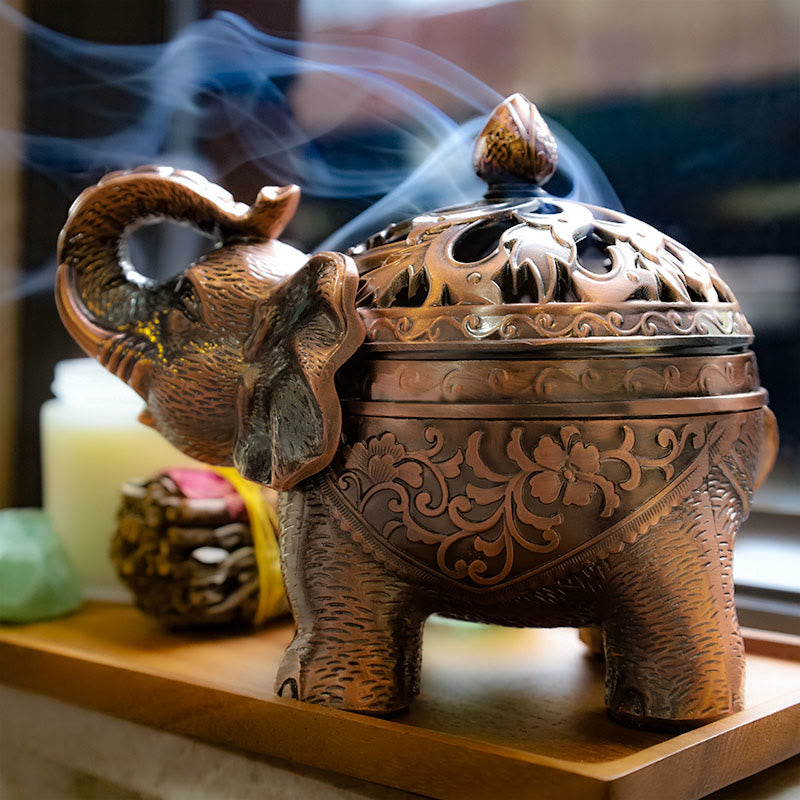 Elefant Figur Räucherhalter Wohnzimmer