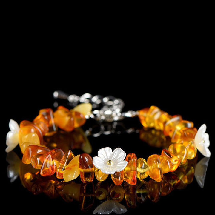 Armband Erdbeerquarz Aquamarin