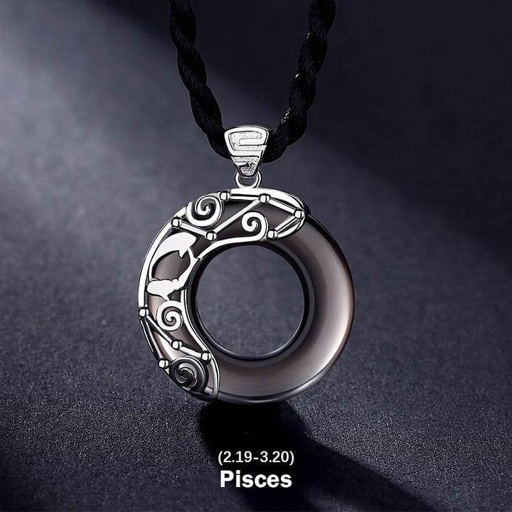 Kette Obsidian Widder – Mut & Glück | Zen Spirit