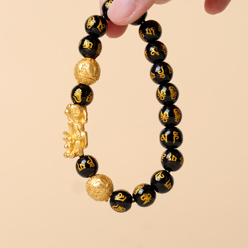 Armband Pi Xiu Obsidian - Feng Shui & Wohlstand