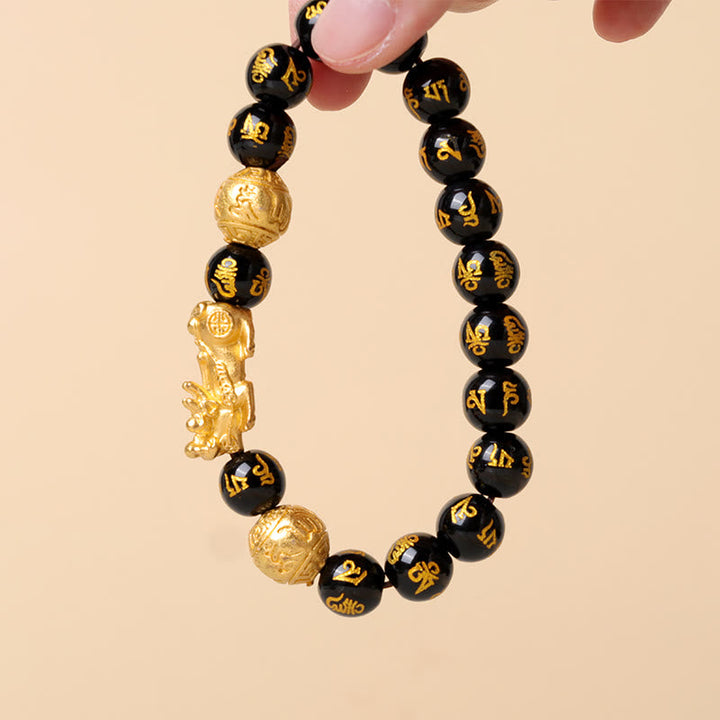Armband Pi Xiu Obsidian - Feng Shui & Wohlstand