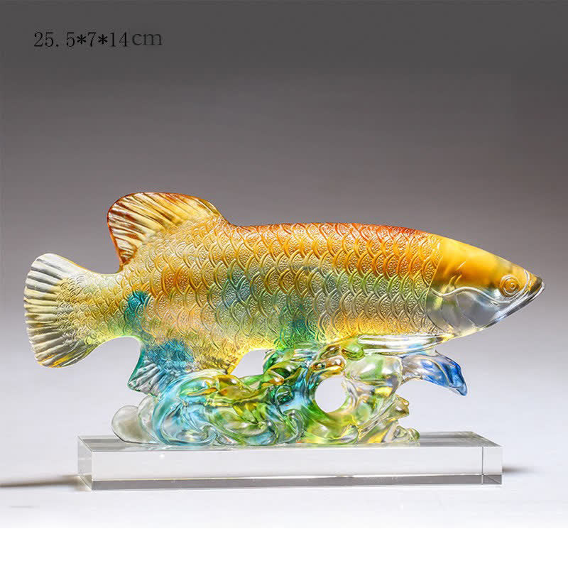 Figur Koi Fisch Liuli Glück Mittel Bunt