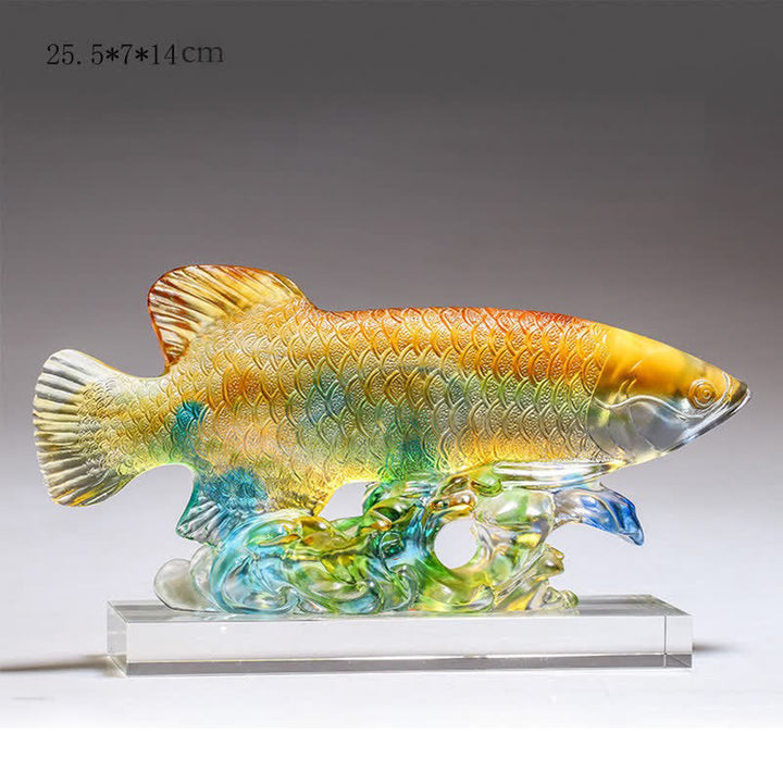 Figur Koi Fisch Liuli Glück Mittel Bunt