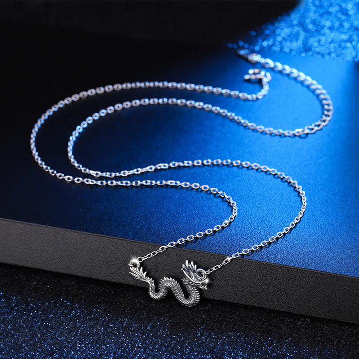 Anhänger Kette Sterling-Silber Drachen – Schutz