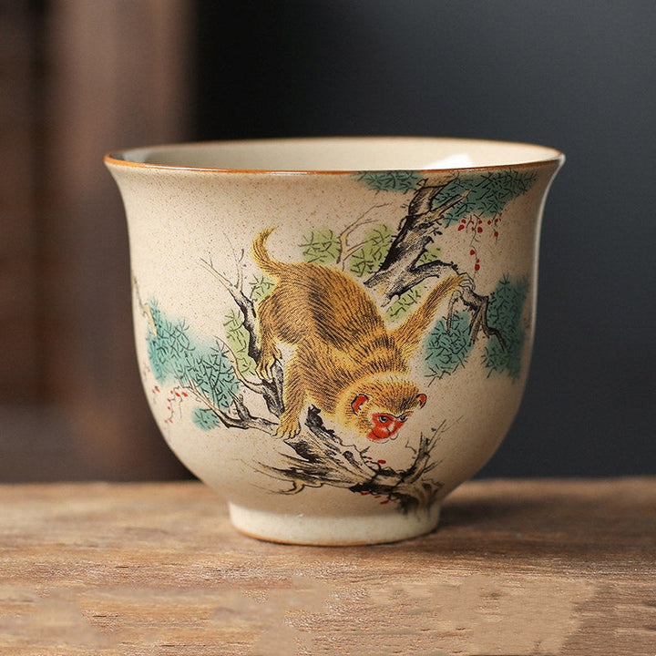 Chinesisches Teeset Affe