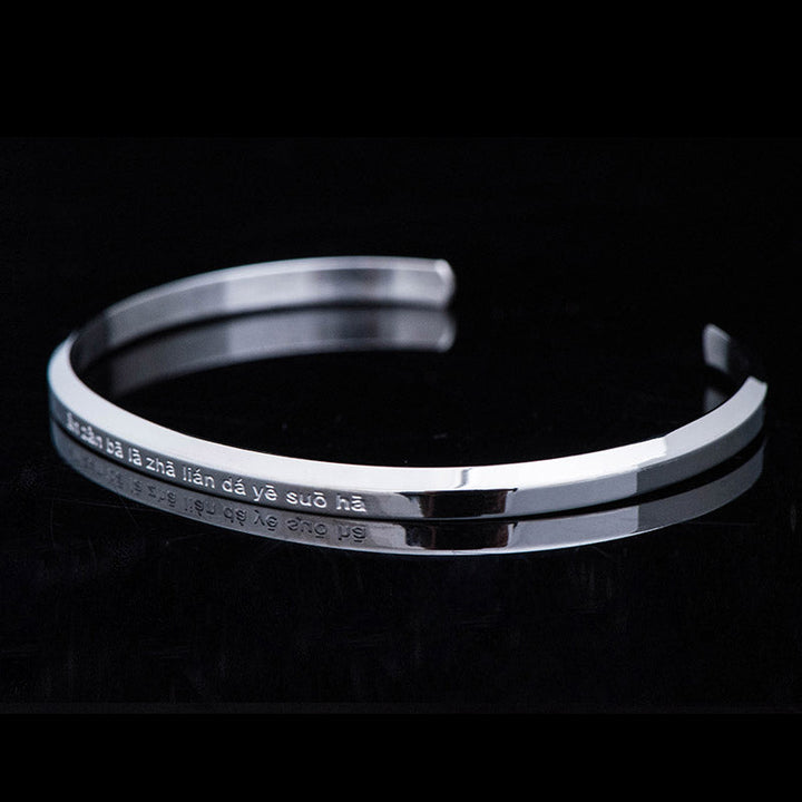 Silbernes Armband mit Gravur – Schutz & Segen Schmuck elegant