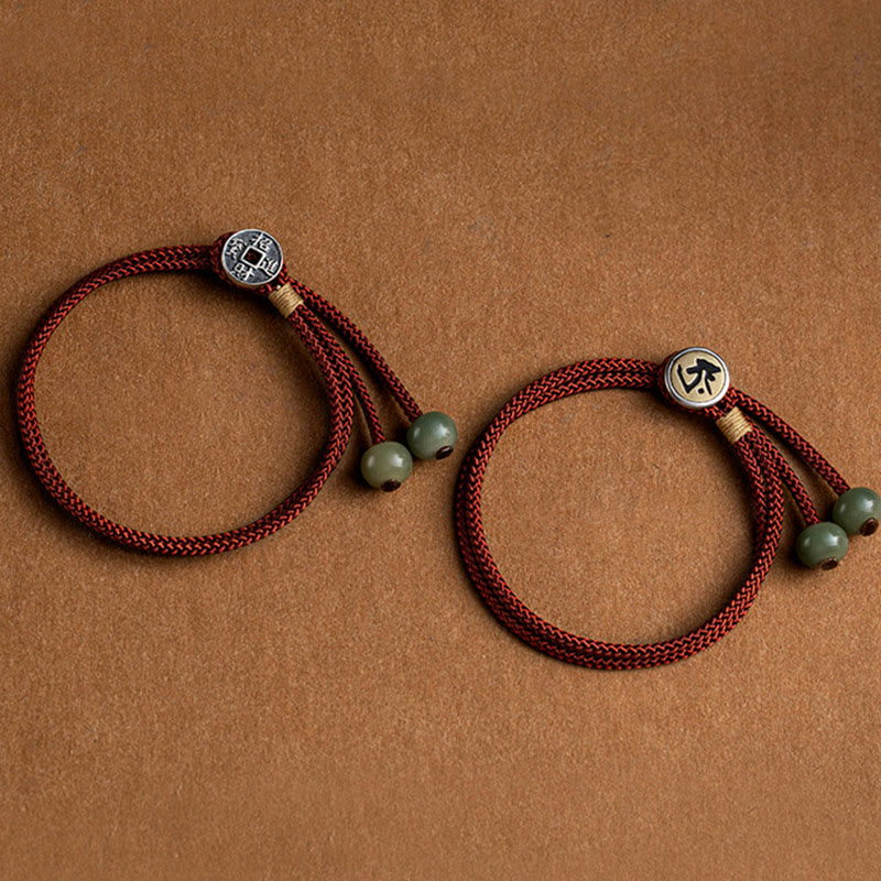 Armband Sternzeichen Talisman Rot Schnur Handgemacht