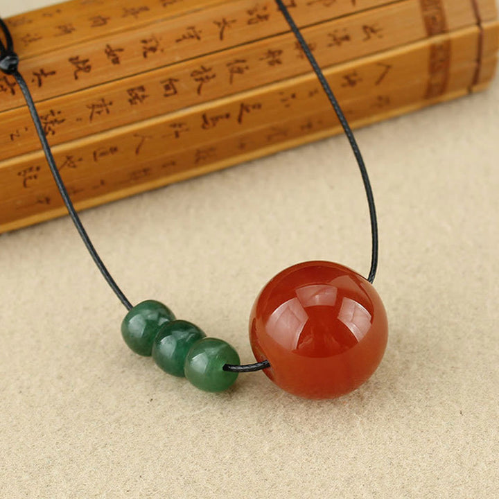 Kette Roter Achat Aventurin – Gelassenheit