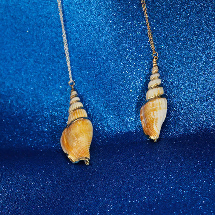 Kette Naturmuschel Shankha Glück Anhänger