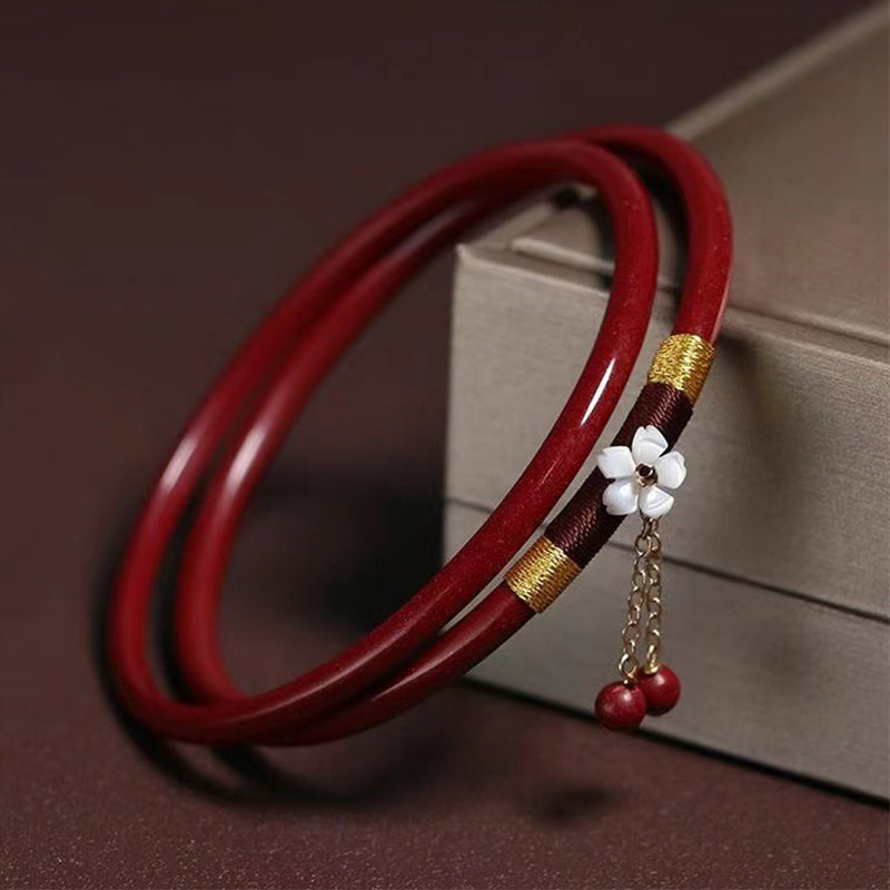 Armband Roter Zinnober Segen Schutz Energie