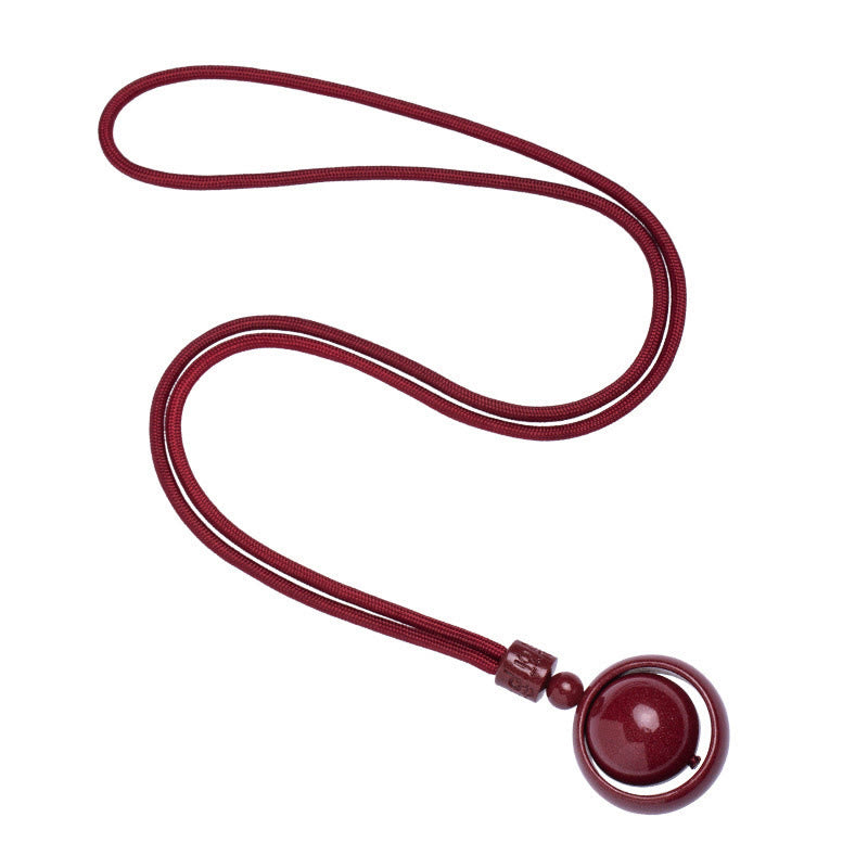 Zinnober PiXiu Kette Edelstein Glück Segen rote Schnur elegant