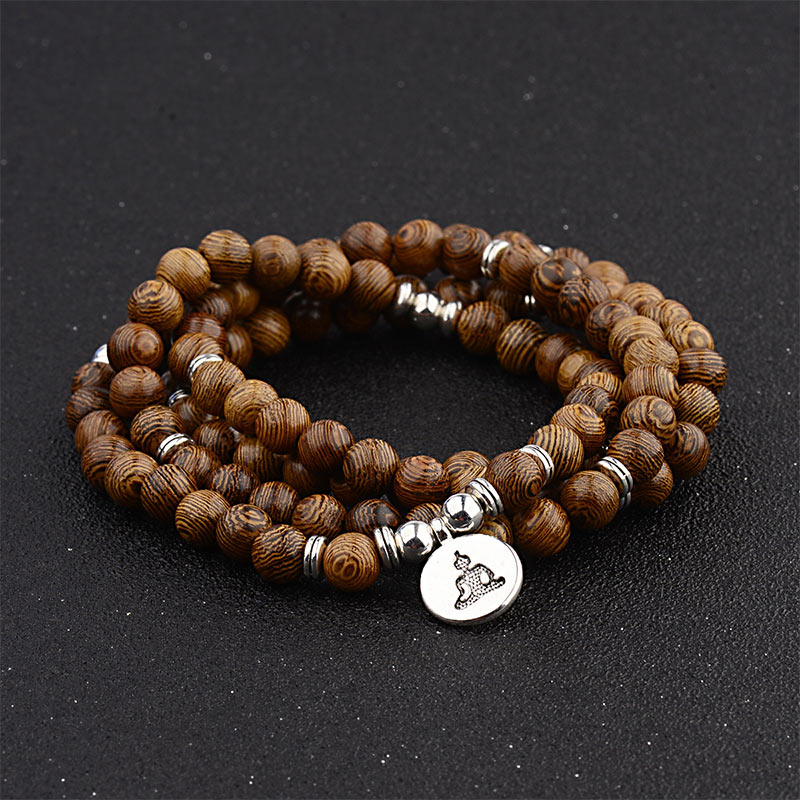 Mala Blitzholz Tibet Lotus