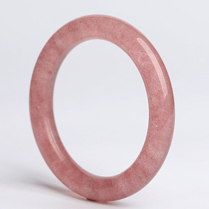 Armband Erdbeerquarz – Heilung & Liebe rosa Naturstein elegant poliert