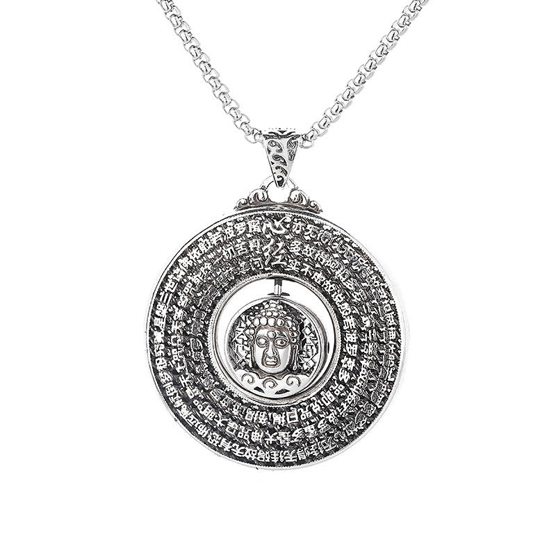Anhänger Kette Buddha Meditation Silber