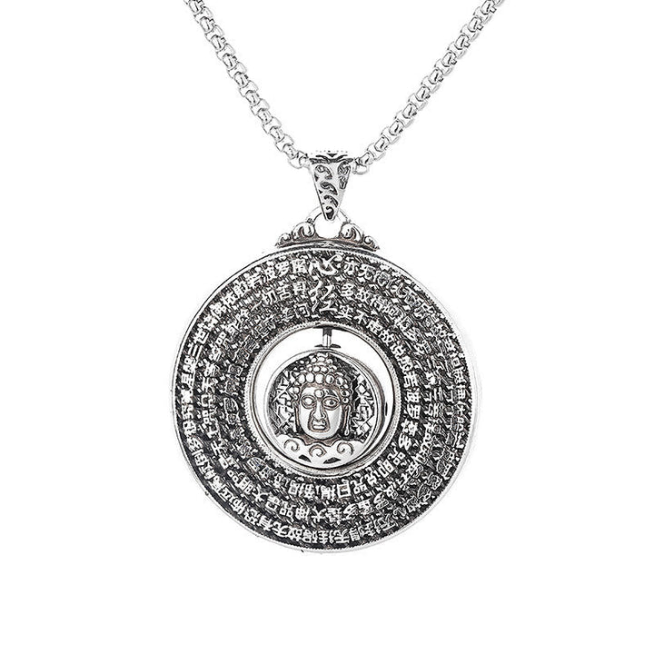 Anhänger Kette Buddha Meditation Silber
