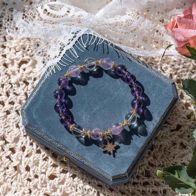 Armband Amethyst Stern – Heilung & Frieden