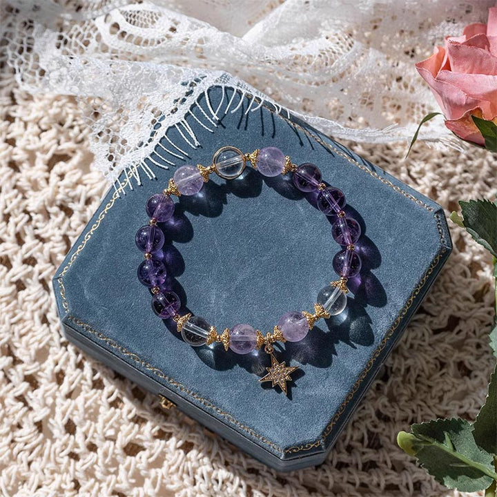 Armband Amethyst Stern – Heilung & Frieden