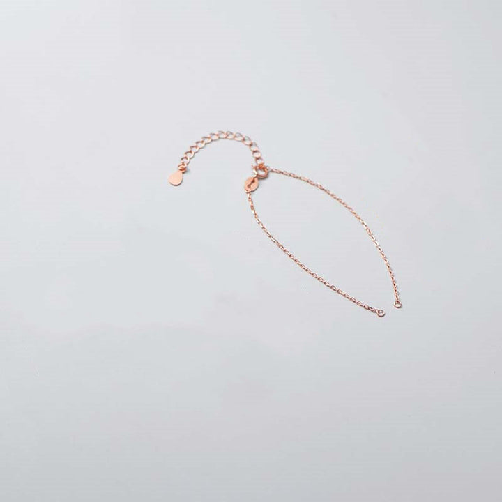 Rosegold Armband 925 Silber – Segen Segen mit feiner Kettengliederung verstellbar.
