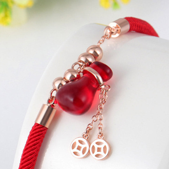 Armband Roter Achat – Wohlstand mit Rosegold Perlen Anhänger