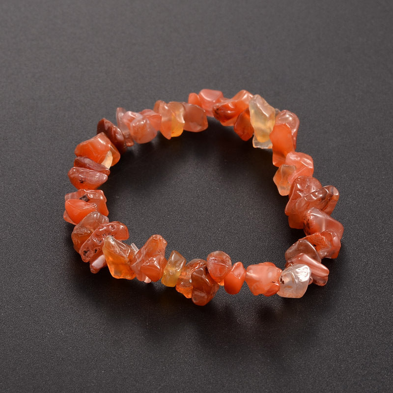 Oranges Karneol Kristall Armband elastisch Naturstein Heilsteine Energiearmband