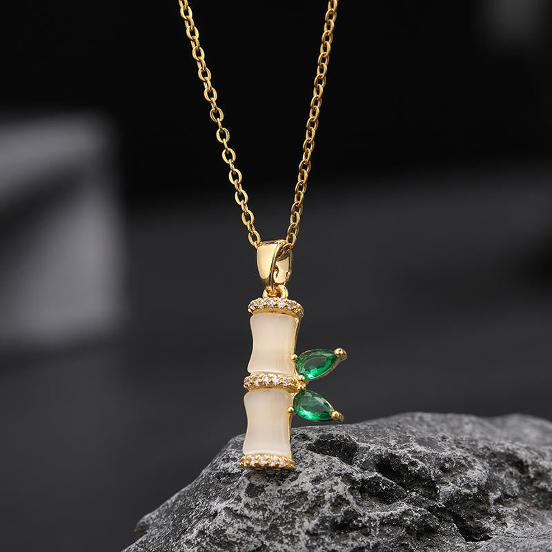 Kette Chalcedon Bambus