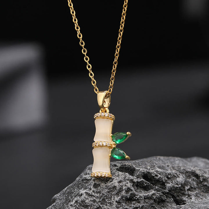 Kette Chalcedon Bambus