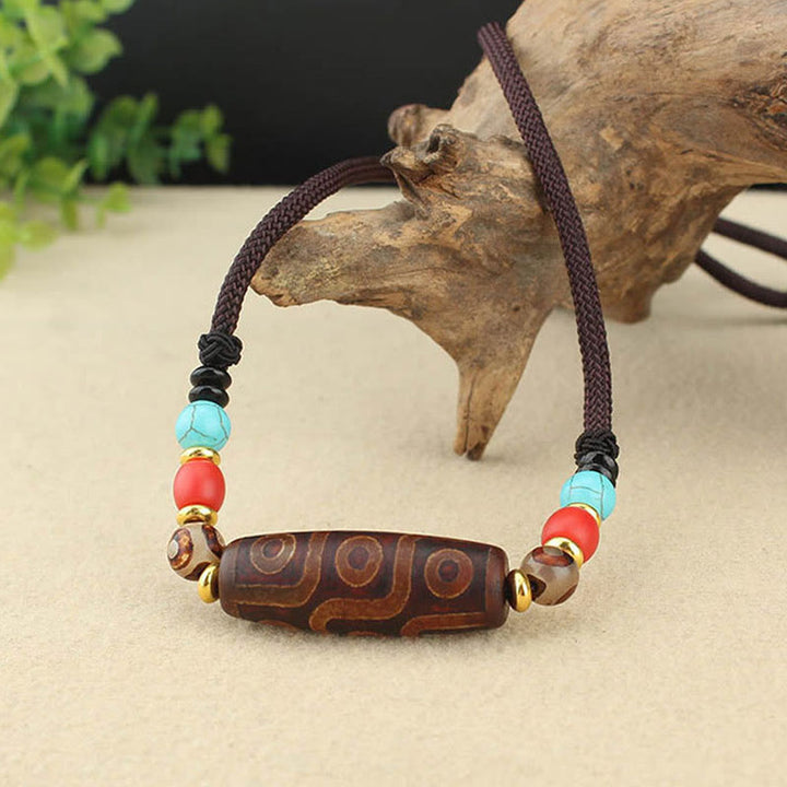 Kette Dzi Tibetisch Schutz Amulett Spirale