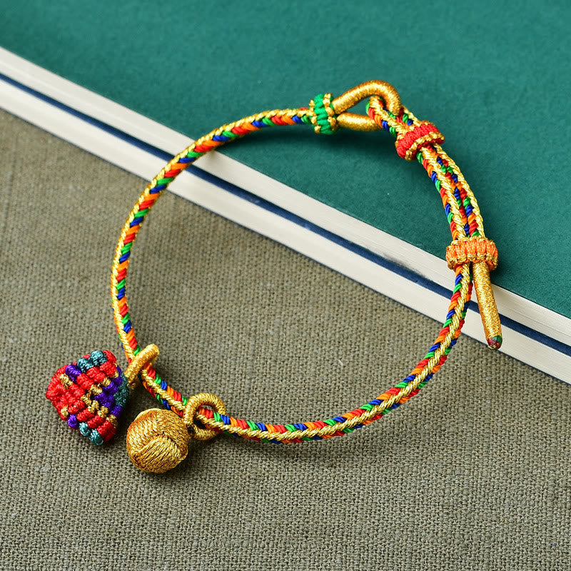 Armband Bunt Glück Zongzi Golden – Glück