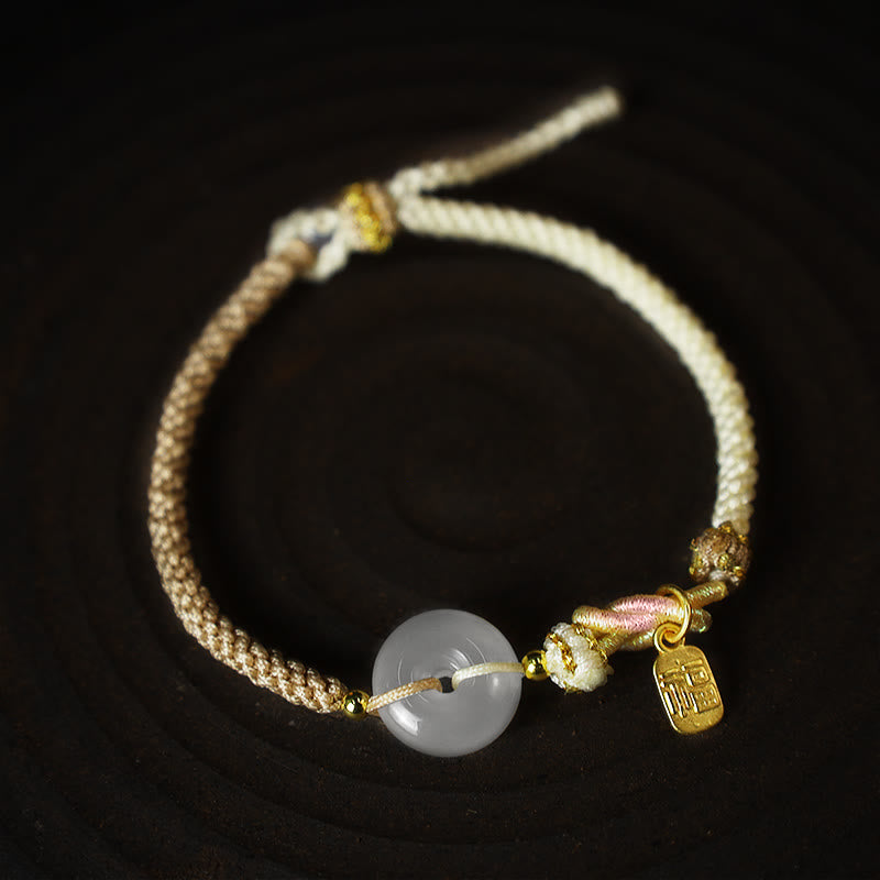 Armband Achat mit grauem Stein Schutz und Glück elegant