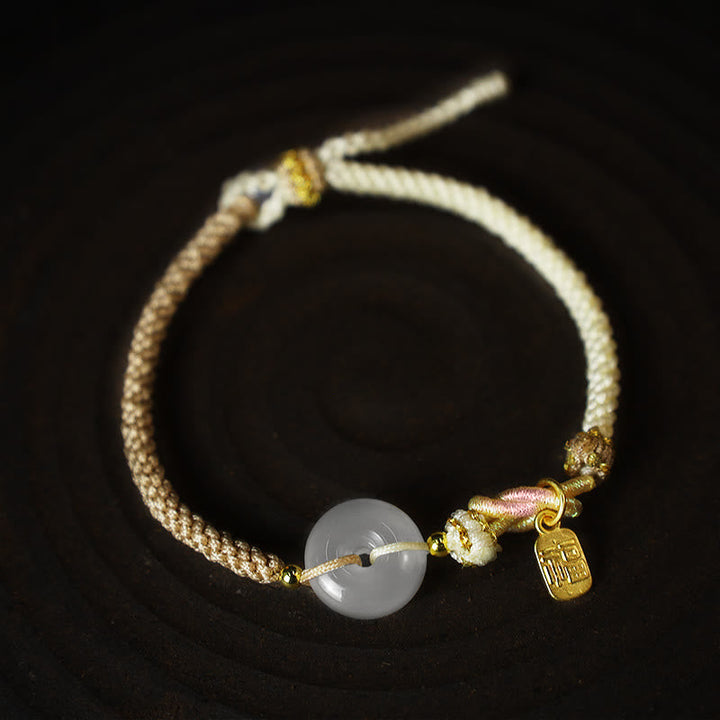 Armband Achat mit grauem Stein Schutz und Glück elegant
