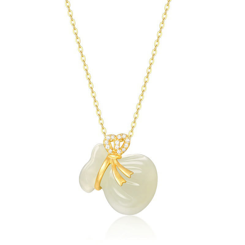 Jade Kette Hetian Münze Natur Schutz
