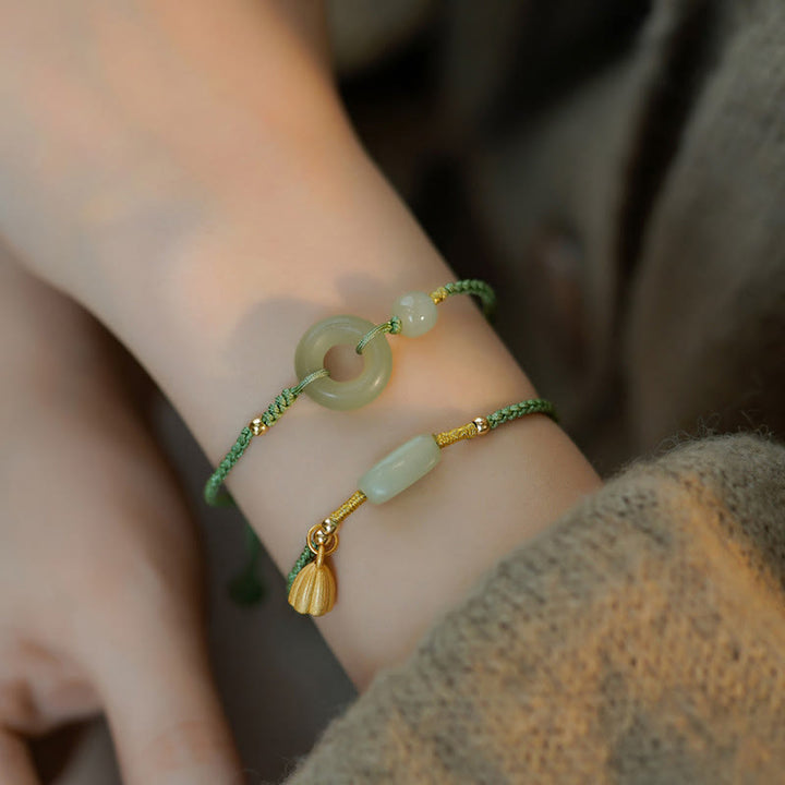 Armband Jade Lotus – Glück & Frieden