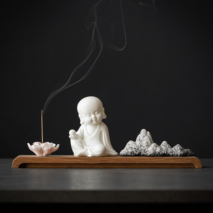 Räucherstäbchen Set Lotus Bodhisattva Keramik Ksitigarbha