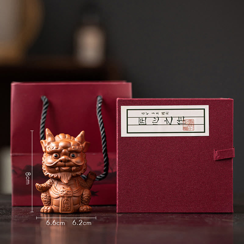 Drachen Figur Little Dragon King-Brown(Gift Box)