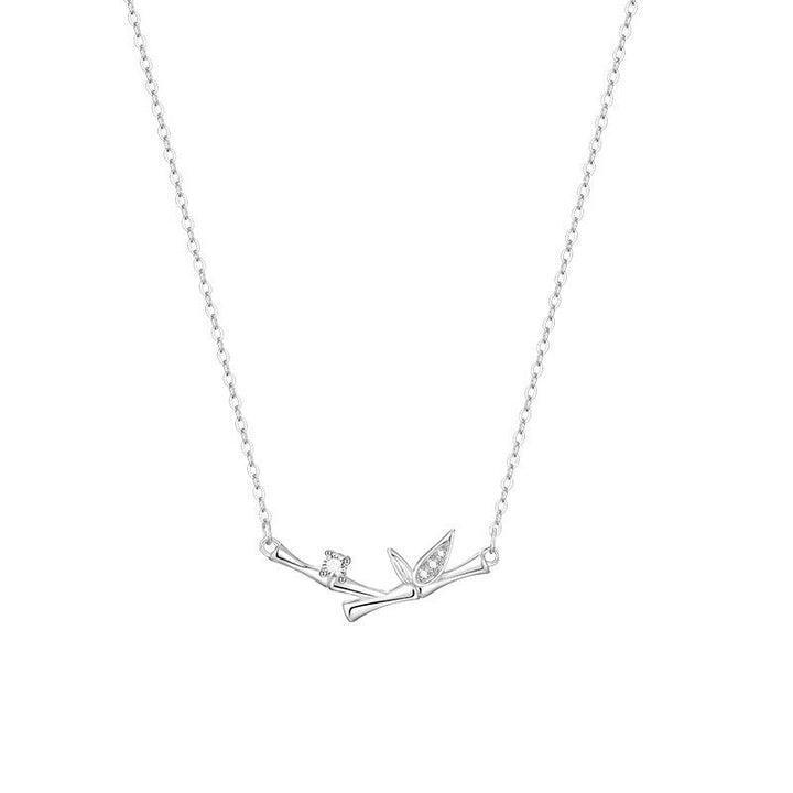 Kette Minimalistische Blätter Zweig Elegant