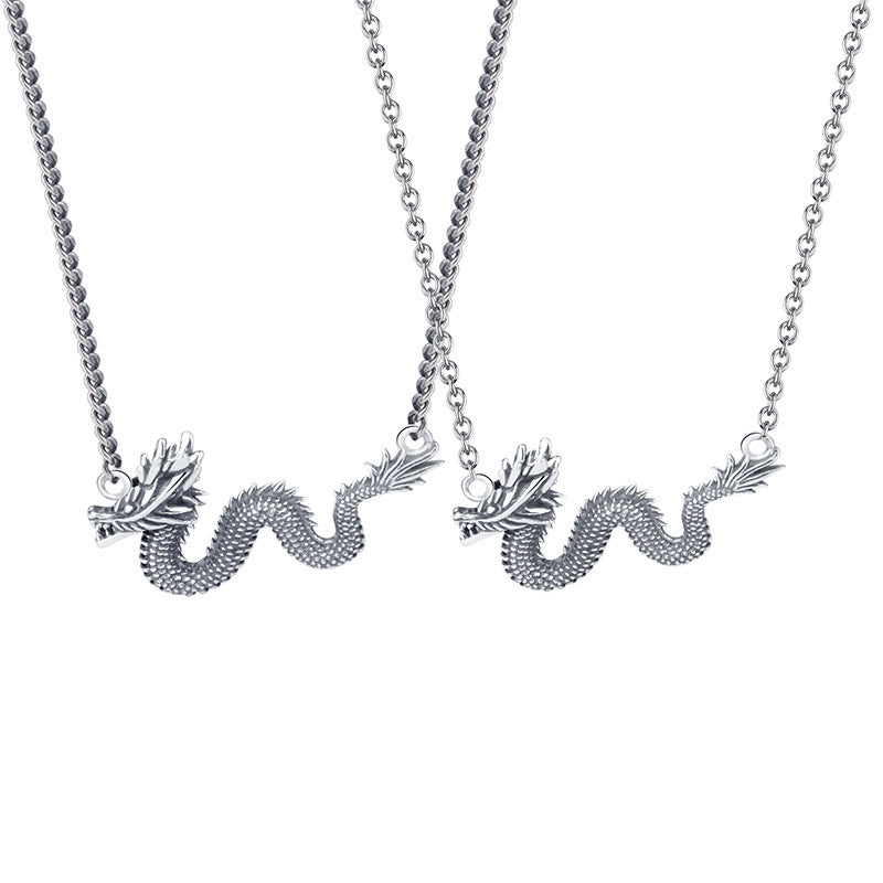 Anhänger Kette Sterling-Silber Drachen – Schutz