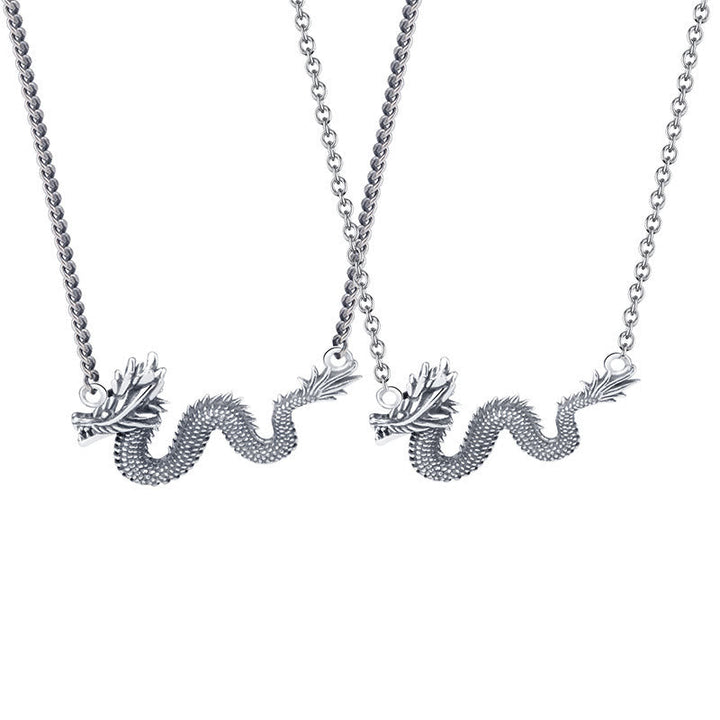 Anhänger Kette Sterling-Silber Drachen – Schutz