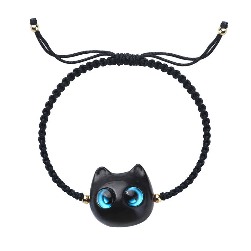 Armband Sandelholz Ebenholz Katze – Schutz & Ruhe