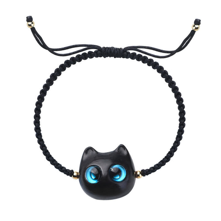 Armband Sandelholz Ebenholz Katze – Schutz & Ruhe