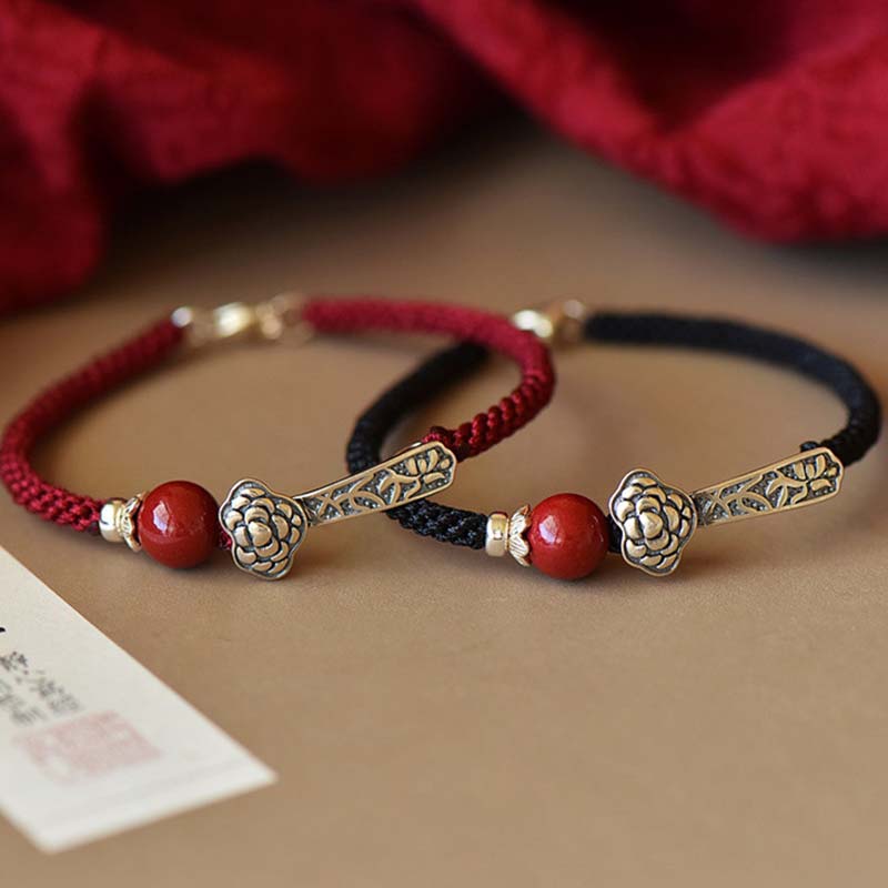 Armband 925 Silber Zinnober – Segen