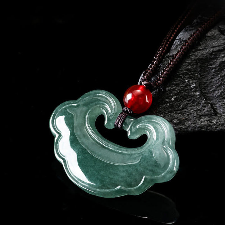 Kette Grüne Jade Wolke Schutzstein – Glück Natur