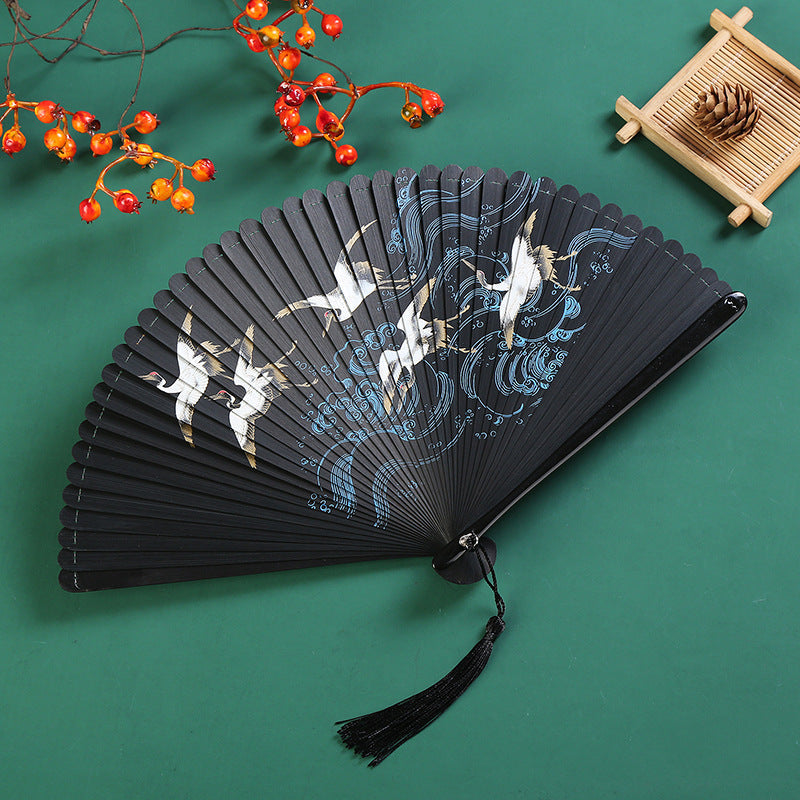Fächer Deko Wolke Kranich Ahornblatt Geschenk
