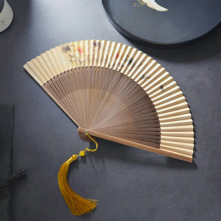 Faltfächer Kaufen Lotus Libelle Papier